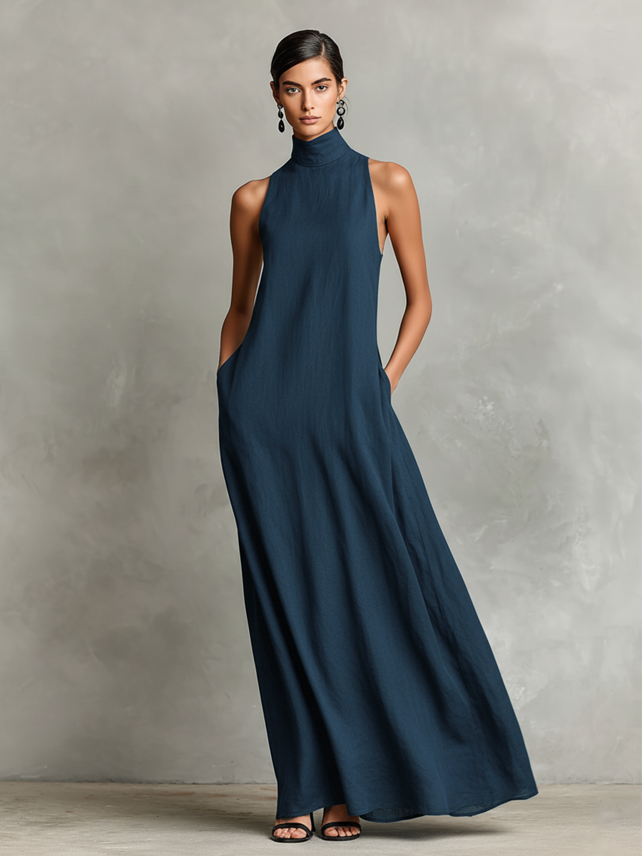 Celeste | High Neck Maxi Dress