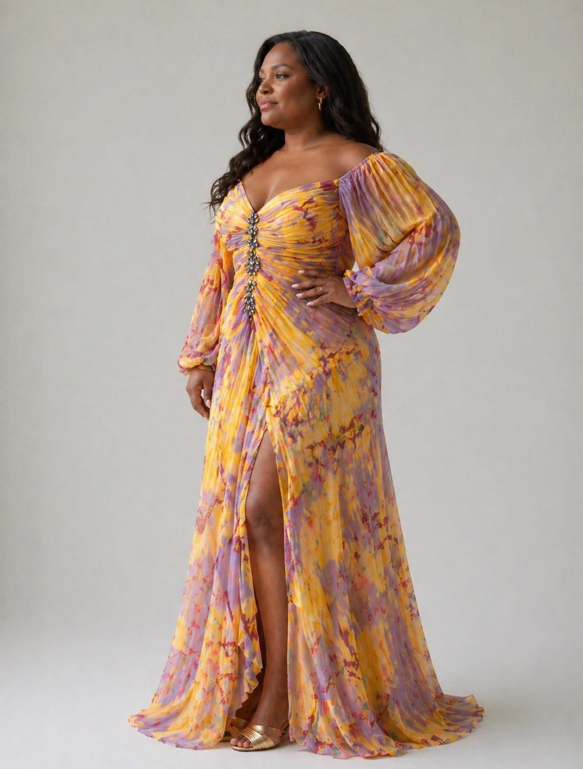 Kristine™ | Elegant Dress with V-Neck