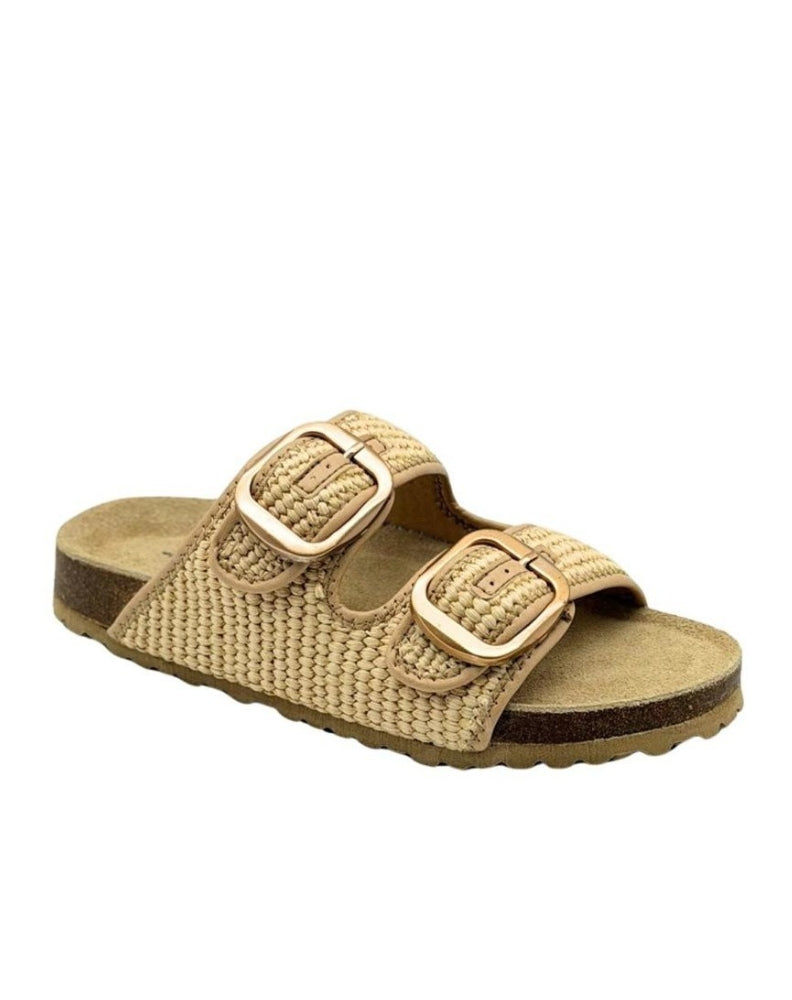Cammy Sandal - Natural Raffia