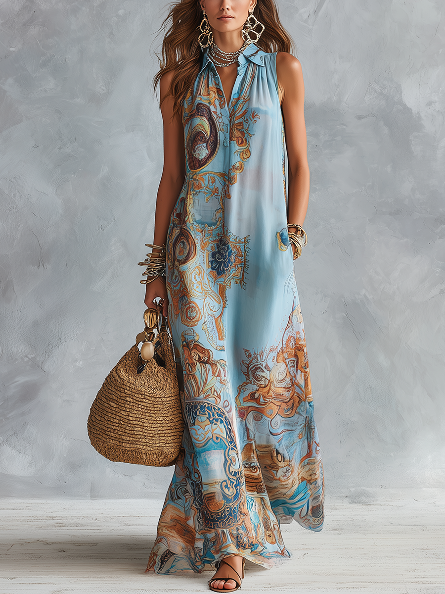 Azzurra | Mediterranean Resort Dress