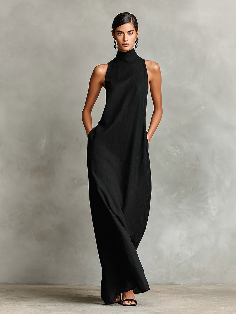 Celeste | High Neck Maxi Dress