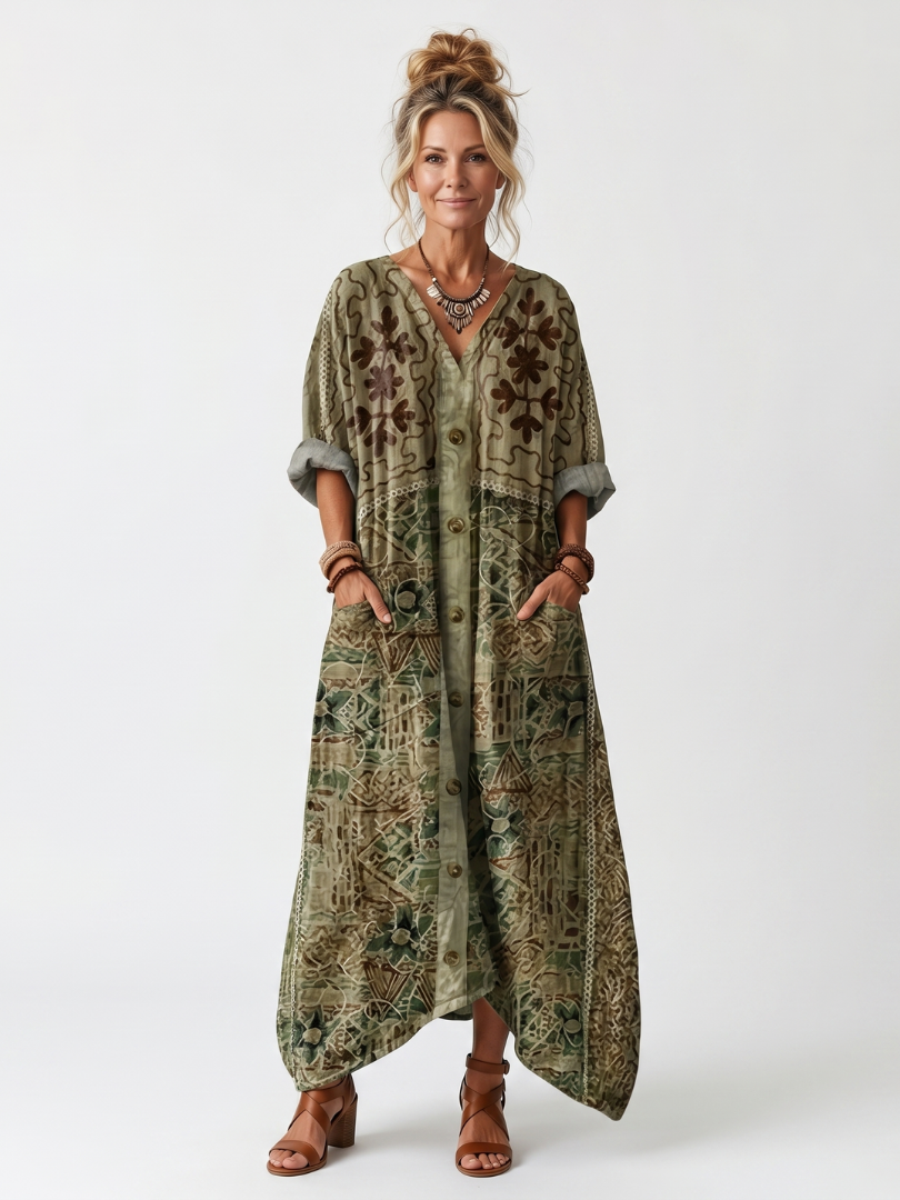 Aleta | Oversized Midi Dress