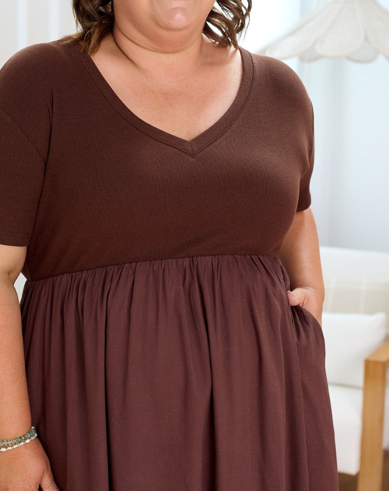 Ricki Dress - Chocolate