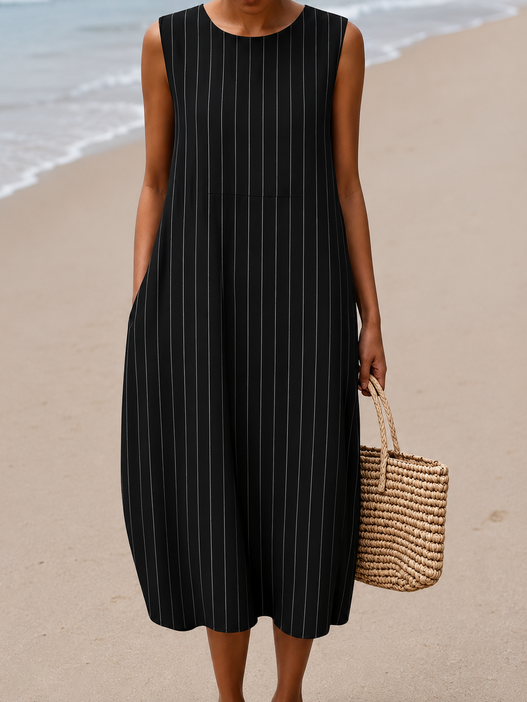 Deborah - Women’s Casual Sleeveless Cotton Dress