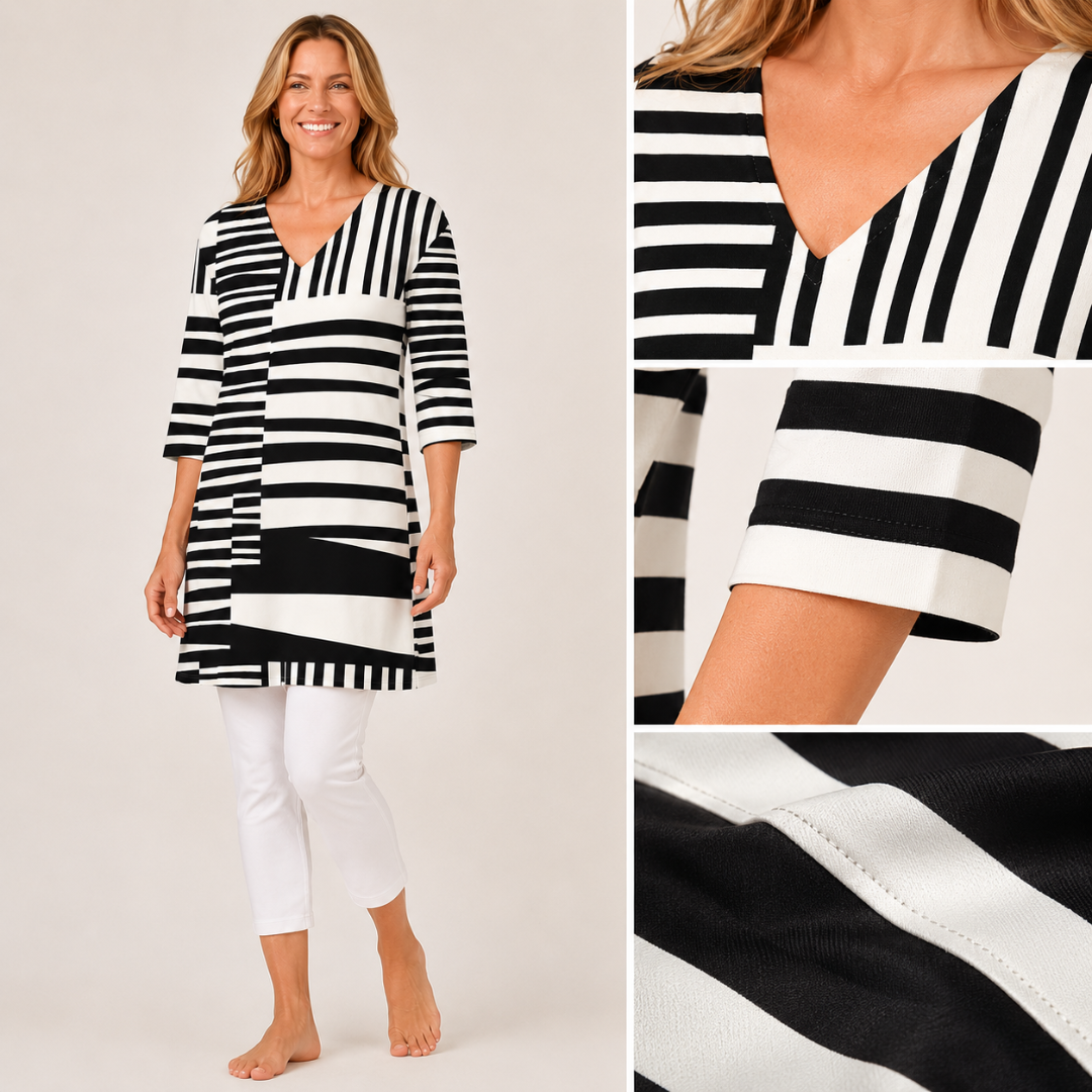 Sophie | Long Blouse with V-Neck