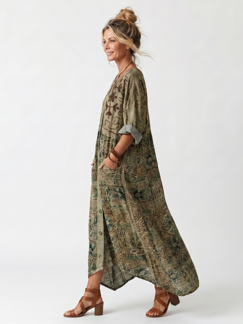 Aleta | Oversized Midi Dress