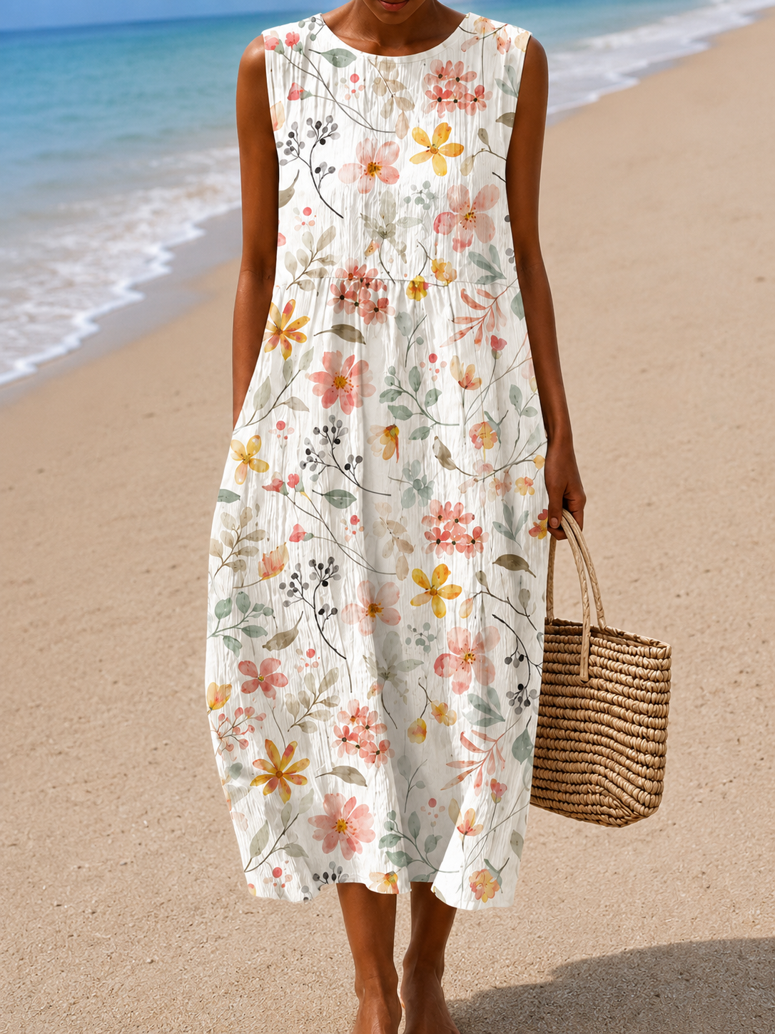 Leahy l Cotton Sleeveless Dress