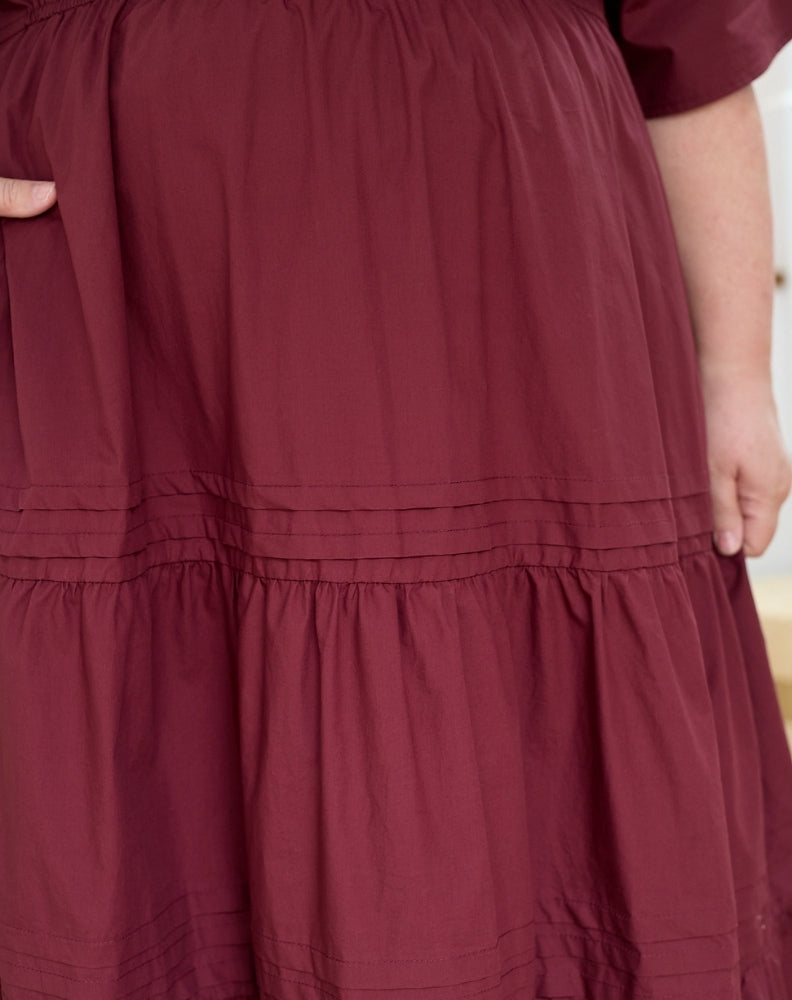 Teddie Maxi Dress - Wine