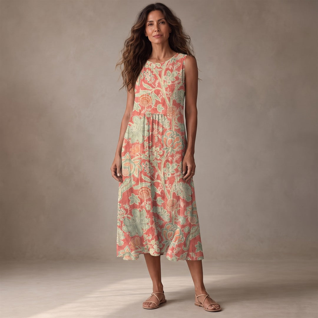 Alicia | Floral Midi Dress