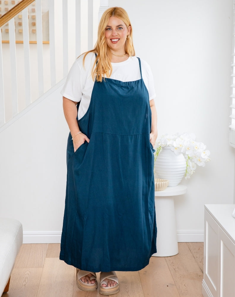 Apron Dress -Teal