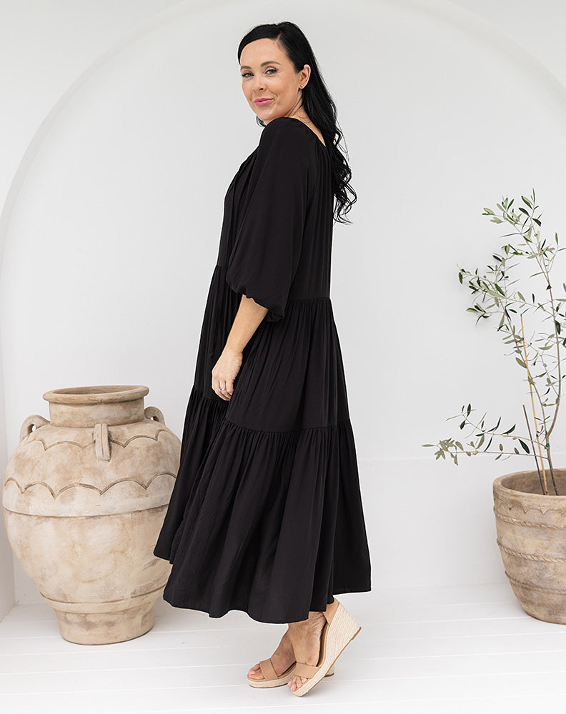 Jackson Midi Dress - Black