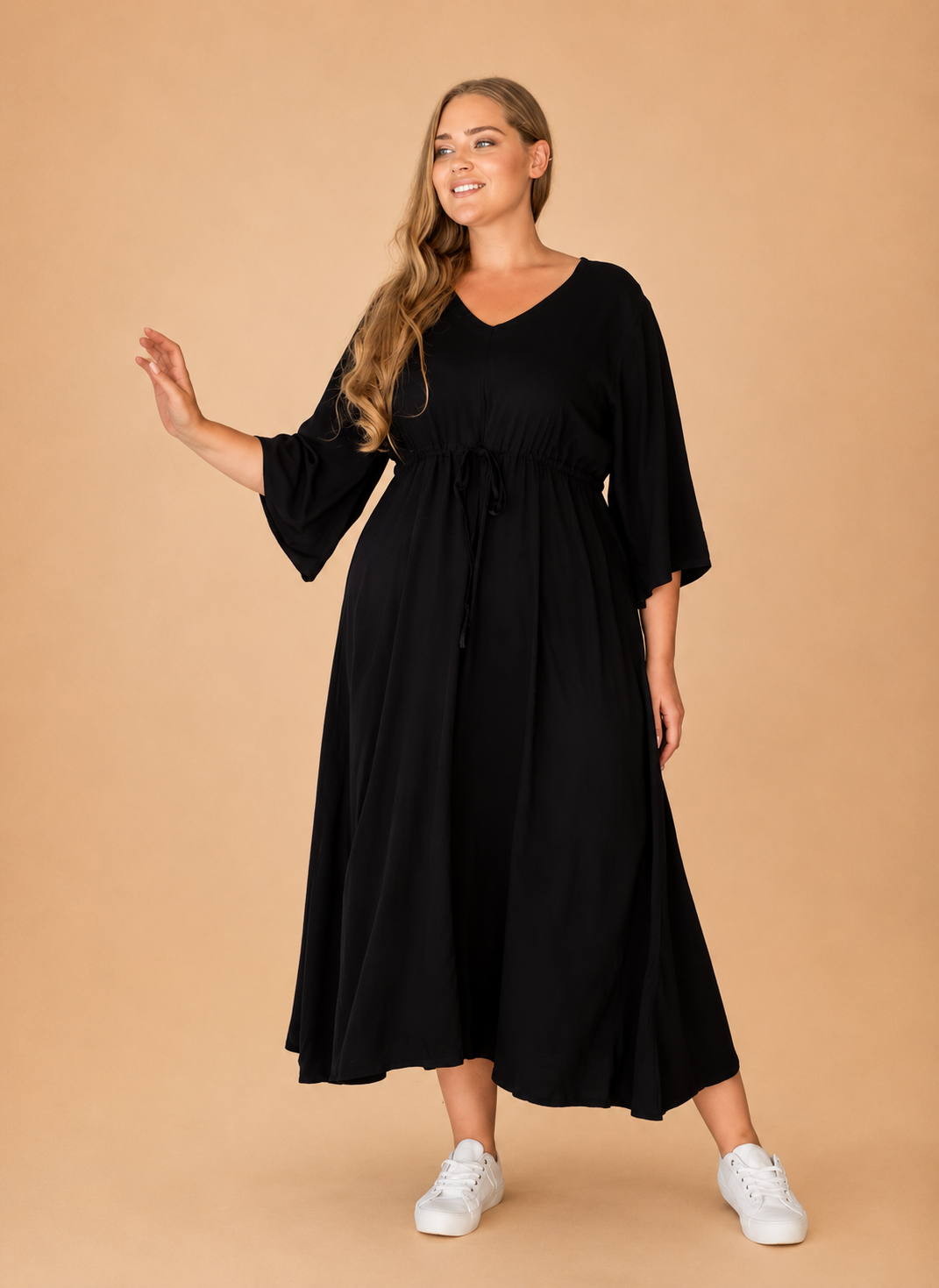 Zoe Dress With Pockets - Black