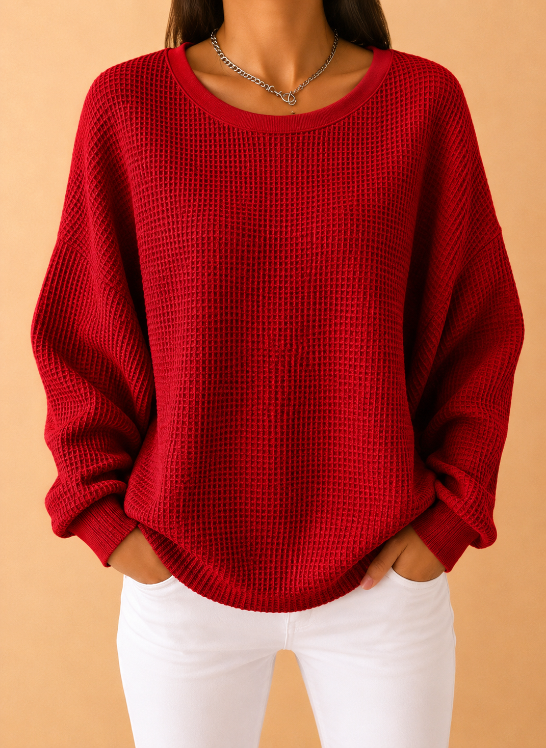 Sweater with a Wide Collar