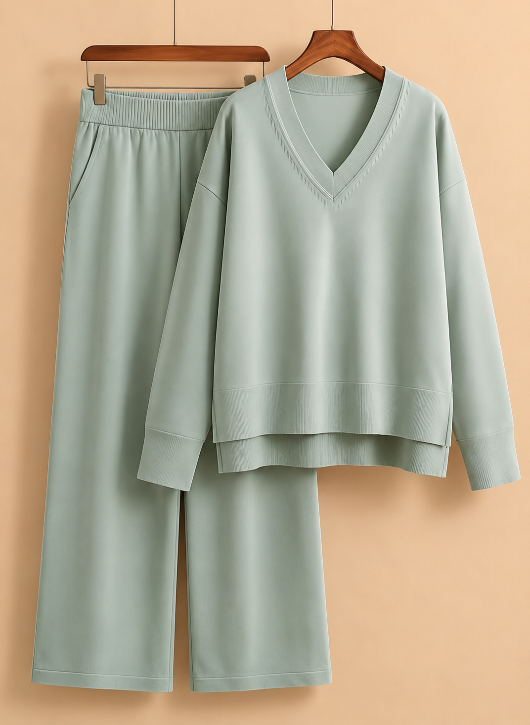 Carol | Luxe Two-Piece Set with V-Neck
