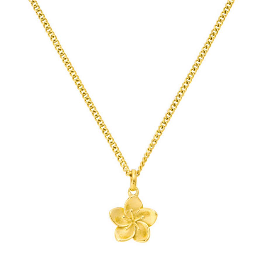 Hibiscus Flower Pendant Necklace