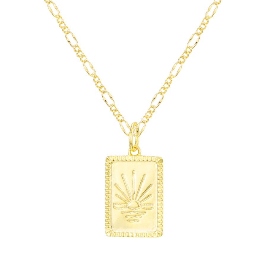 Radiant Sun Pendant Necklace