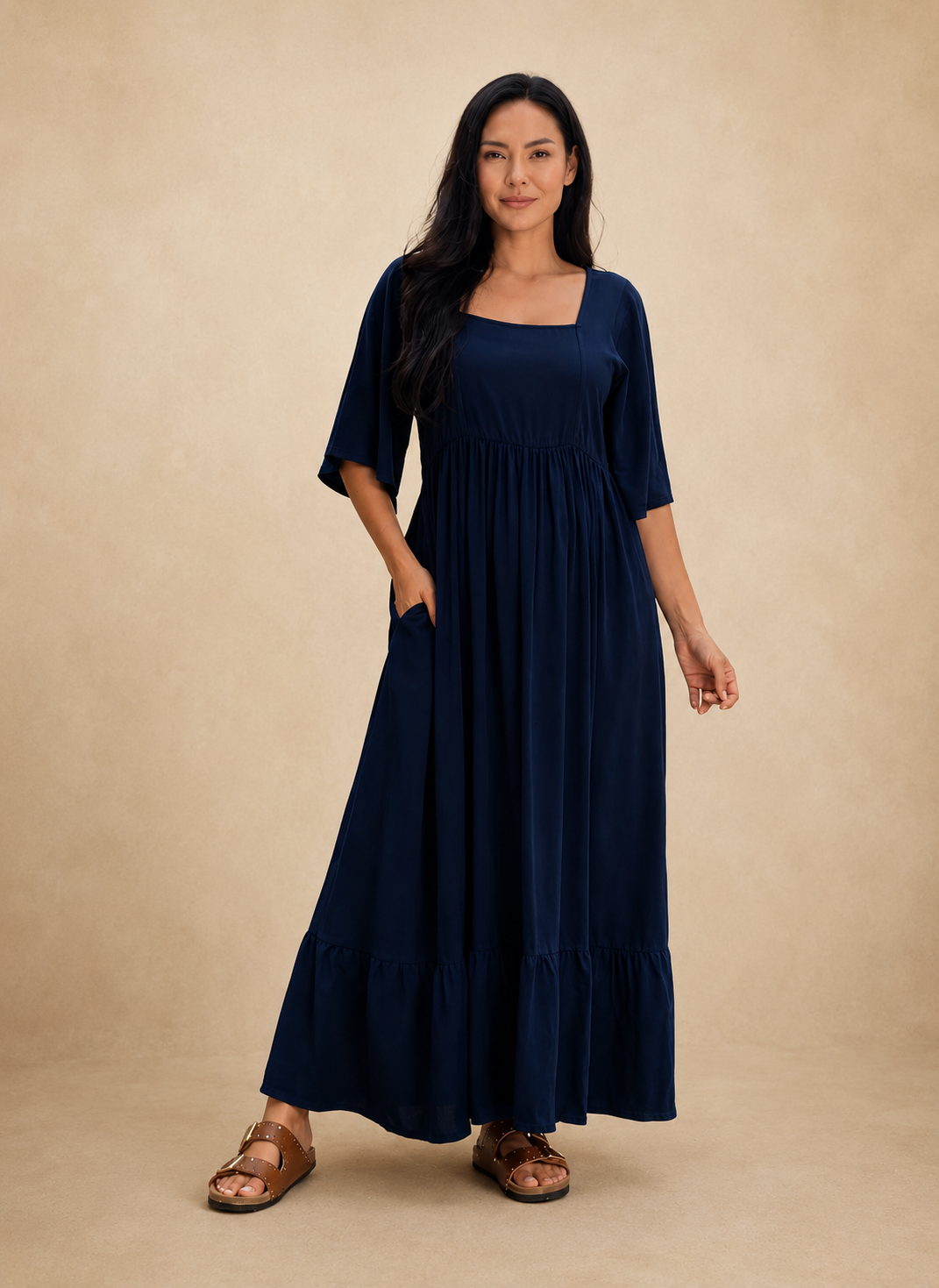 Kalani Dress - Navy