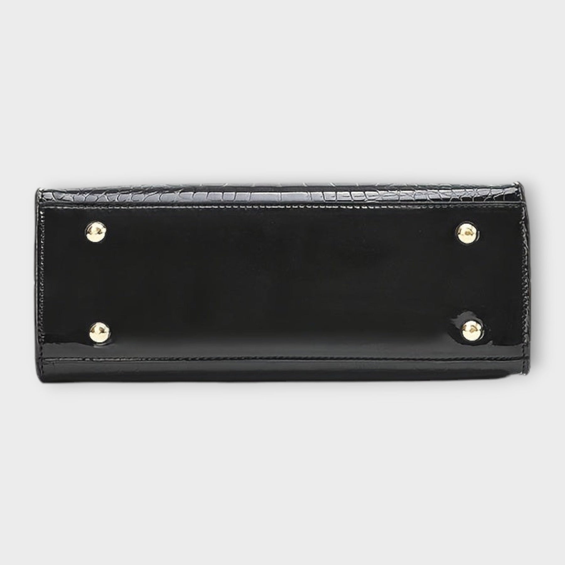Olivia - Glossy Crocodile Pattern Handbag