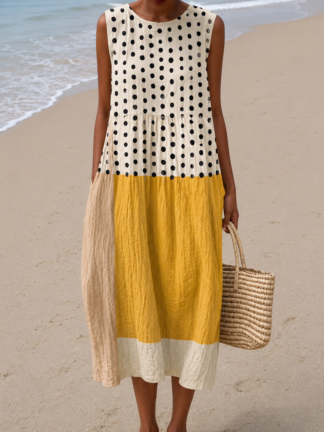 Leahy l Cotton Sleeveless Dress