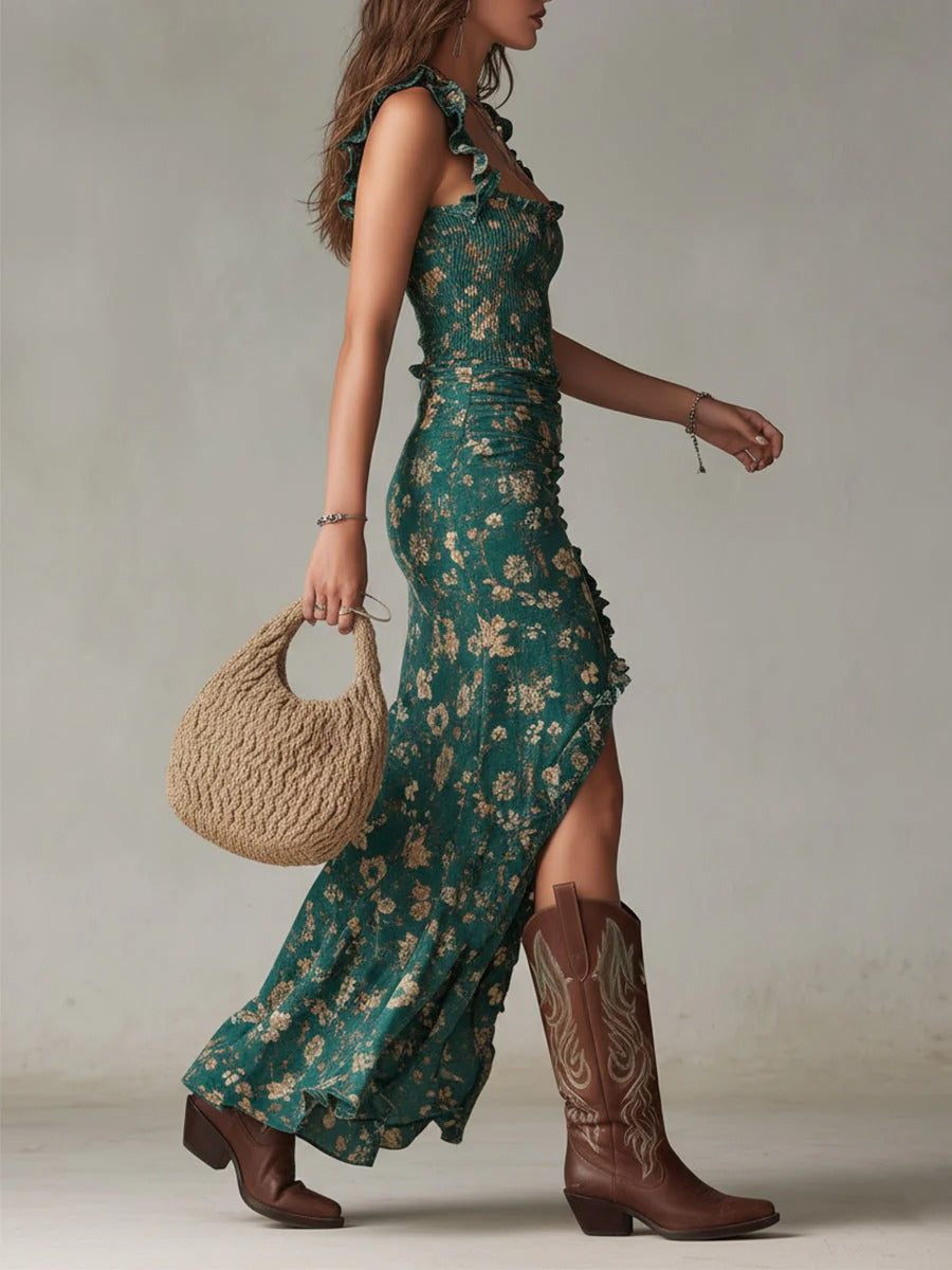 Zara |  Floral Maxi Dress