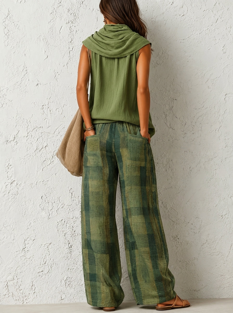 Olive Breeze Two - Piece Lounge Set